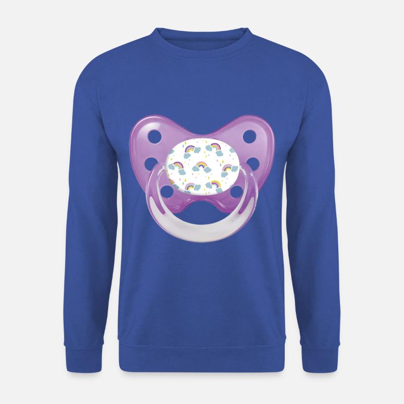 Pacifier Mask - Unisex Sweatshirt - royal blue