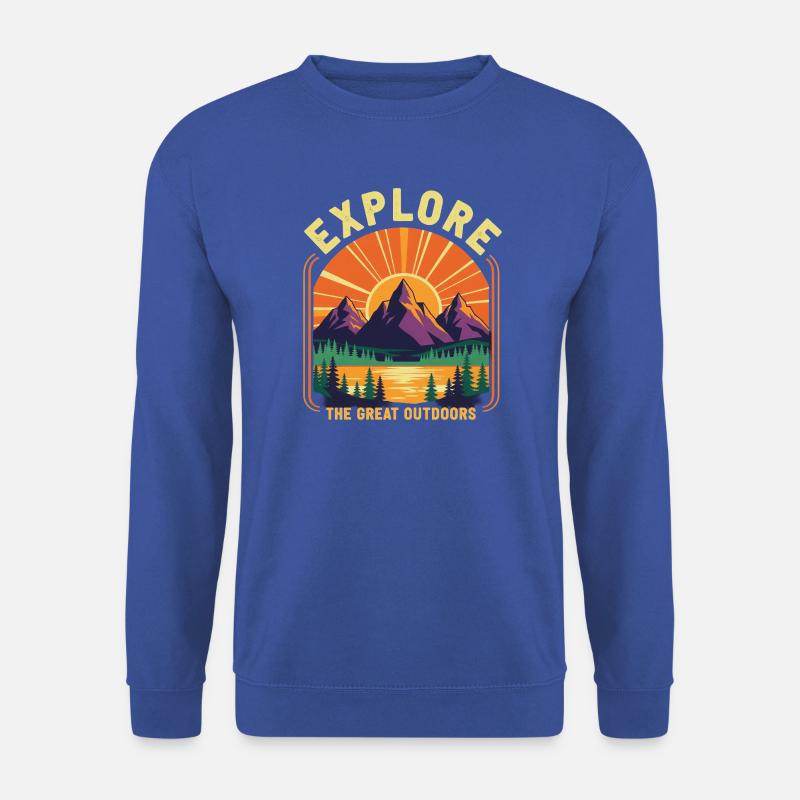 Explore the great outdoors - Unisex Pullover - Royalblau