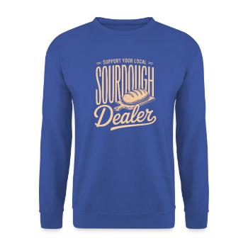 Lokaler Sauerteighändler-Tee - Unisex Pullover - Royalblau - Vorne - Alina (178cm) & Michal (187cm)