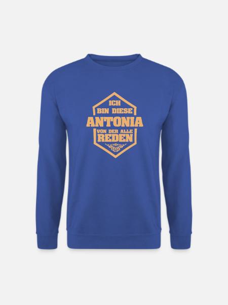 Geschenk für Antonia - Unisex Pullover - Royalblau
