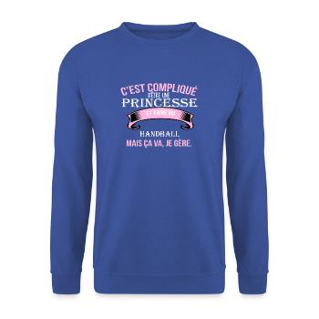 Handball - Sweat-shirt Unisexe - bleu royal - Devant - Alina (178cm) & Michal (187cm)