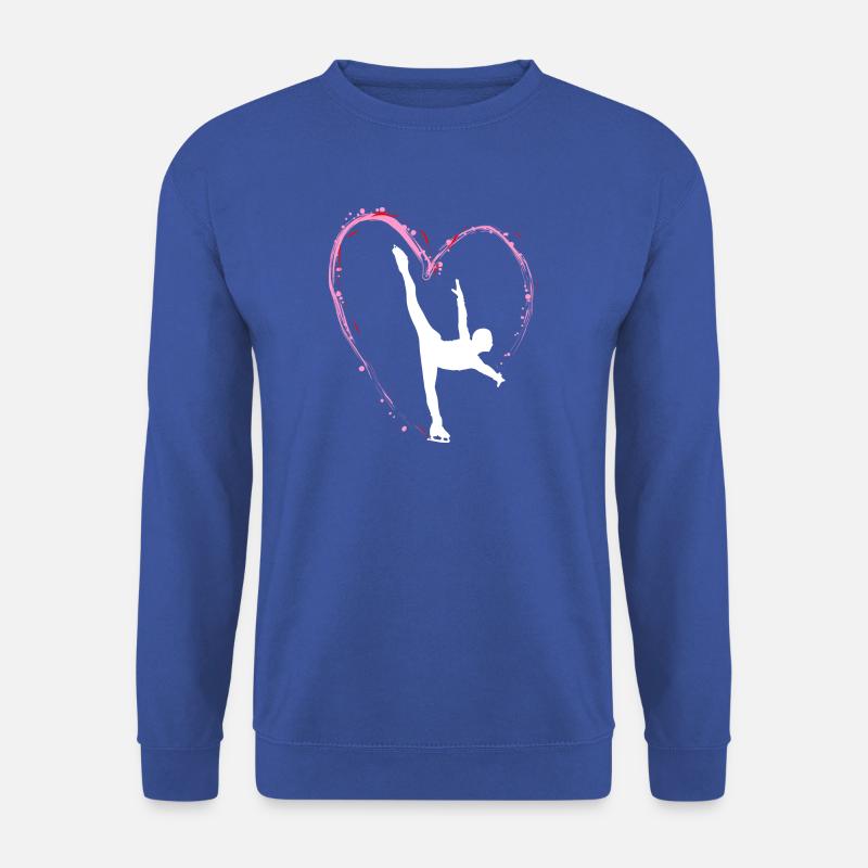 Eiskunstlauf Schlittschuhlauf Eis Figuren Tanz - Unisex Pullover - Royalblau