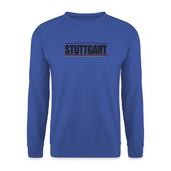 Meine Stadt Stuttgart, Heimweh, Heimat, Liebe, - Unisex Pullover - Royalblau - Vorne - Alina (178cm) & Michal (187cm)