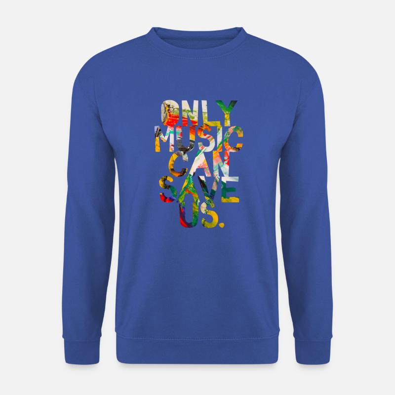 Nur Musik kann uns retten - Unisex Pullover - Royalblau