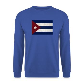 Cuba - Unisex Sweatshirt - royal blue - Front - Alina (178cm) & Michal (187cm)