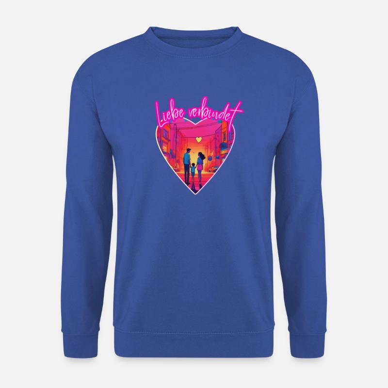 Liebe verbindet - Unisex Pullover - Royalblau