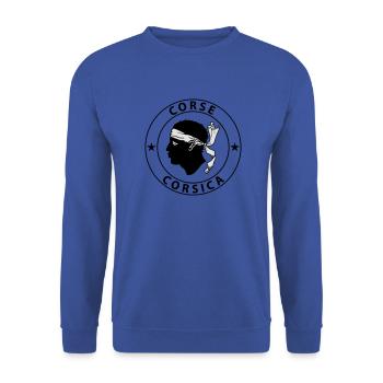 Corsica - Unisex Pullover - Royalblau - Vorne - Alina (178cm) & Michal (187cm)
