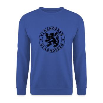 Vlaanderen - Unisex Sweatshirt - royal blue - Front - Alina (178cm) & Michal (187cm)