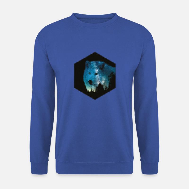 Wolf - Unisex Pullover - Royalblau