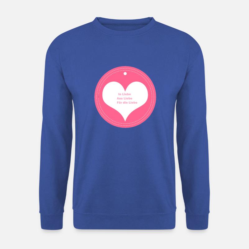 Liebe - Unisex Pullover - Royalblau