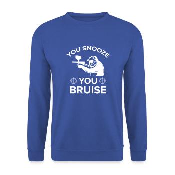 Paintball Airsoft - Sweat-shirt Unisexe - bleu royal - Devant - Alina (178cm) & Michal (187cm)