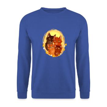 Squirrelflight Squirrel Flight Cats Famille Mignon - Sweat-shirt Unisexe - bleu royal - Devant - Alina (178cm) & Michal (187cm)