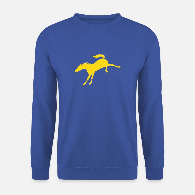 Bockendes Pferd - Unisex Pullover - Royalblau
