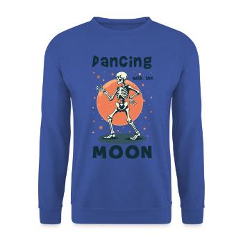 Dancing with the moon. - Unisex Sweatshirt - royal blue - Front - Alina (178cm) & Michal (187cm)