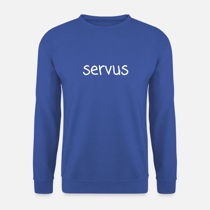 Servus - weiß - Unisex Pullover - Royalblau