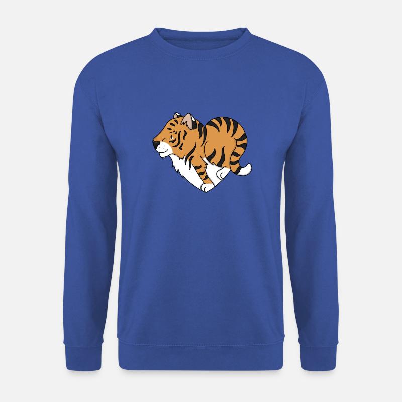 Liebe Tiger - Unisex Pullover - Royalblau