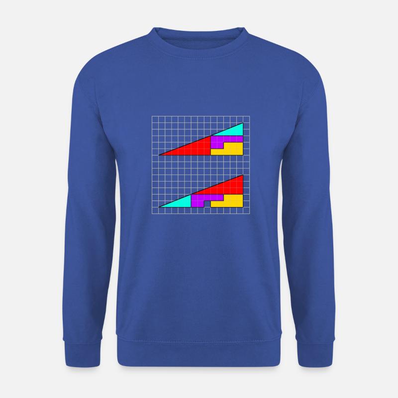 Dreiecke mit fehlendem Quadrat - Unisex Pullover - Royalblau