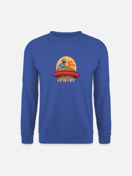 Pasta Party Alien UFO - Unisex Pullover - Royalblau