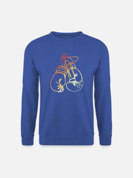 Boxhandschuhe Retro Style - Unisex Pullover - Royalblau