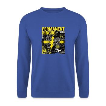 Death Metal Heart - Unisex Pullover - Royalblau - Vorne - Alina (178cm) & Michal (187cm)