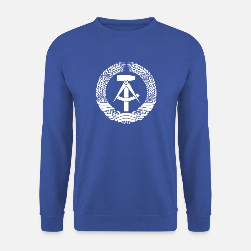 DDR Wappen (weiß) - Unisex Pullover - Royalblau