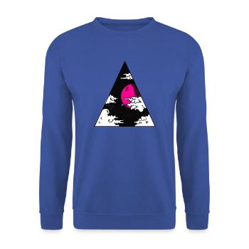 ciel lune - Sweat-shirt Unisexe - bleu royal - Devant - Alina (178cm) & Michal (187cm)