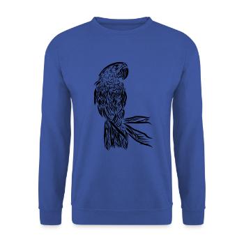 Papagei - Sweat-shirt Unisexe - bleu royal - Devant - Alina (178cm) & Michal (187cm)