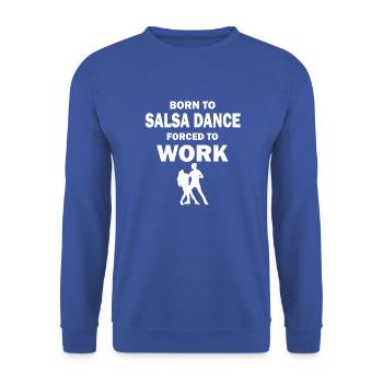 Dancing Dance Music - Unisex Pullover - Royalblau - Vorne - Alina (178cm) & Michal (187cm)