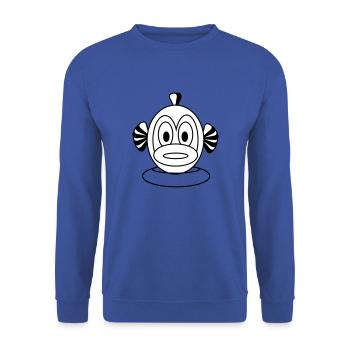 Finne - Unisex Pullover - Royalblau - Vorne - Alina (178cm) & Michal (187cm)