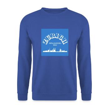 ZURICH - Unisex Pullover - Royalblau - Vorne - Alina (178cm) & Michal (187cm)