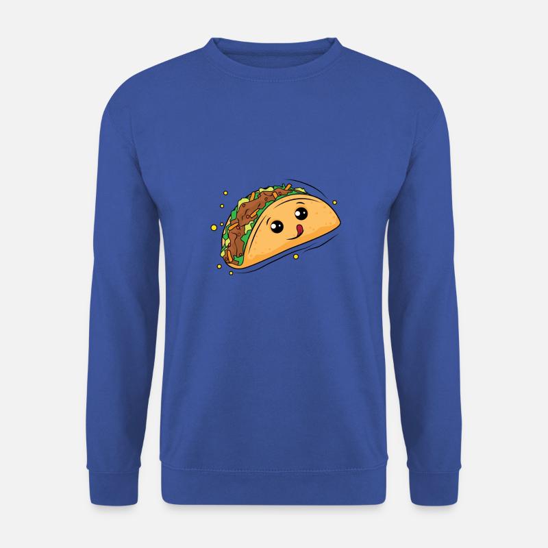 Köstliche Taco-Karikatur - Unisex Pullover - Royalblau