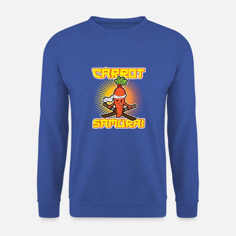Vegetable carrot samurai - Unisex Sweatshirt - royal blue