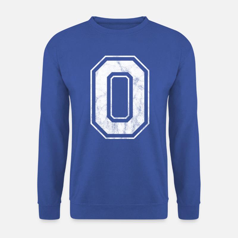 Number 0, zero - Unisex Sweatshirt - royal blue