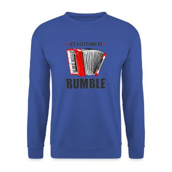 Accordéon. Préparons-nous à gronder. - Sweat-shirt Unisexe - bleu royal - Devant - Alina (178cm) & Michal (187cm)