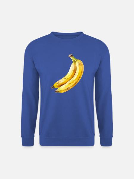 Banane Aquarell - Unisex Pullover - Royalblau