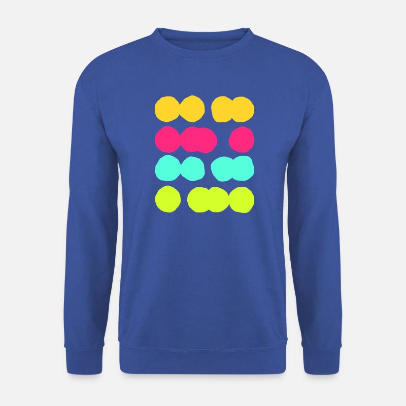 Colourful Abstract Circle Pattern - Fun & Vibrant - Unisex Sweatshirt - royal blue