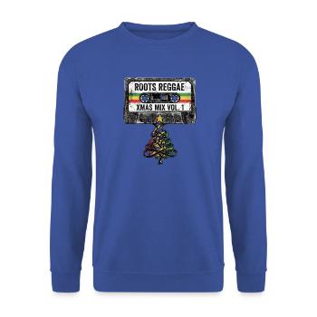 Christmas Tree Roots Reggae - Unisex Pullover - Royalblau - Vorne - Alina (178cm) & Michal (187cm)