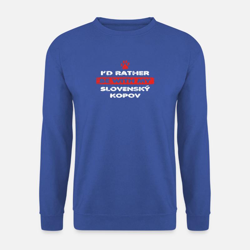 Hund dog love rather bei my SLOVENSKY KOPOV - Unisex Pullover - Royalblau