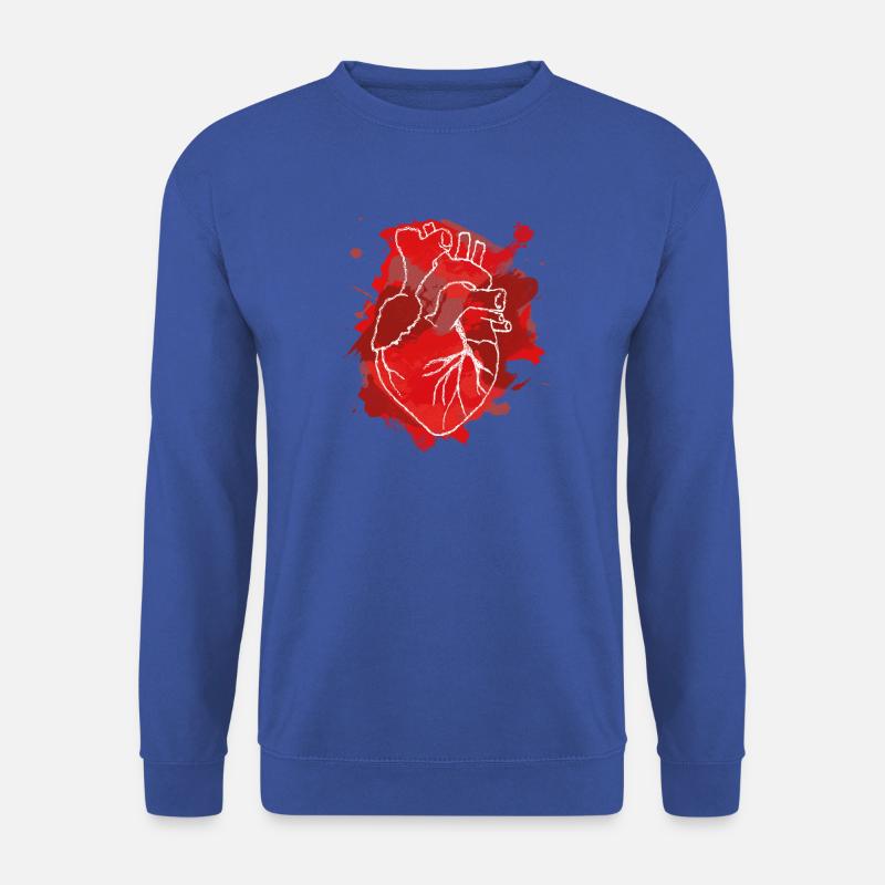 Herz - Unisex Pullover - Royalblau