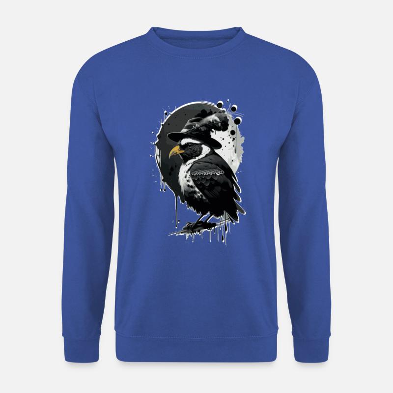 Vogel mit Hut - Unisex Pullover - Royalblau