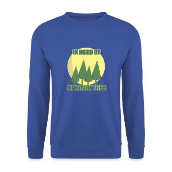 Vitamin Tree - Unisex Sweatshirt - royal blue - Front - Alina (178cm) & Michal (187cm)