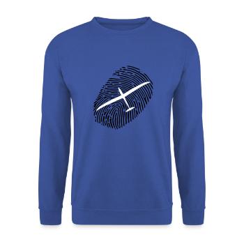 Glider Gliding Gliding Gliding Glider - Unisex Sweatshirt - royal blue - Front - Alina (178cm) & Michal (187cm)