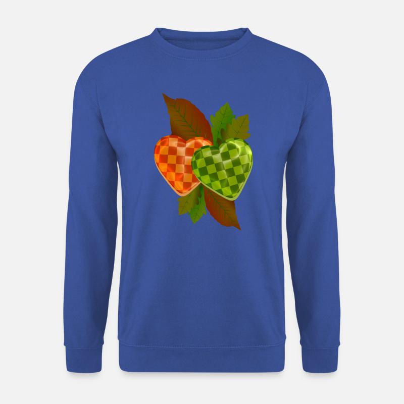 Kariertes Herz - Unisex Pullover - Royalblau