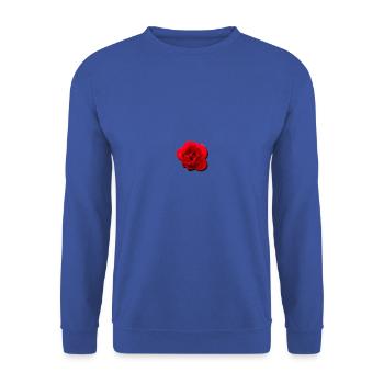 rose - Unisex Sweatshirt - royal blue - Front - Alina (178cm) & Michal (187cm)