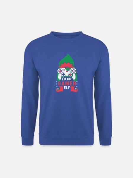 Christmas Elf Gamer bei Digital Embroidery - Unisex Pullover - Royalblau
