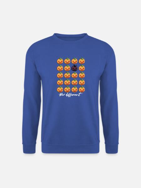 Happy Halloween Be different - Kürbis, Party - Unisex Pullover - Royalblau