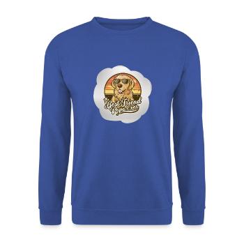 Ultimate Friendship Dog Design - Unisex Sweatshirt - royal blue - Front - Alina (178cm) & Michal (187cm)