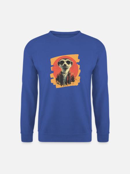 Erdmännchen Retro - Unisex Pullover - Royalblau