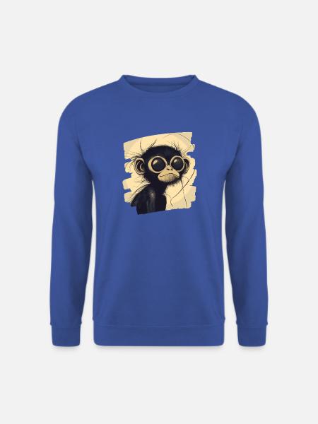 Spinnenaffe Retro - Unisex Pullover - Royalblau