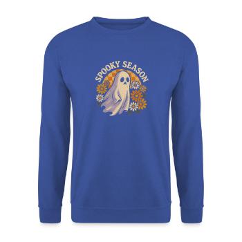 Gespenstischer Herbstzauber - Unisex Pullover - Royalblau - Vorne - Alina (178cm) & Michal (187cm)